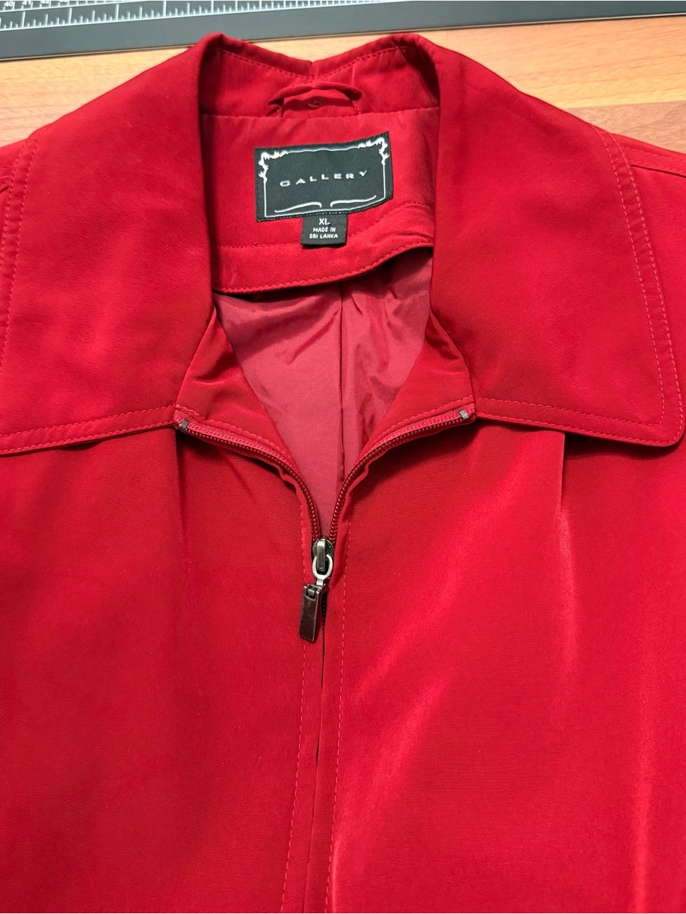 Gallery Red Drawstring Zip Jacket - Picture 4 of 11